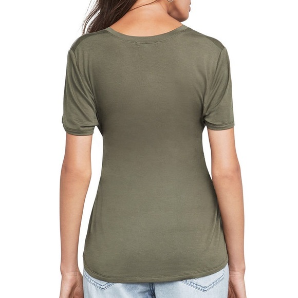 NWT BCBG Deep V T-Shirt - Picture 2 of 8